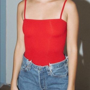 Brandy Melville red bodysuit